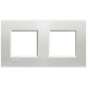 Livinglight Рамка прямоугольная, 2 поста, цвет Серебро