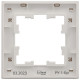 BRITE Рамка 1-мест. РУ-1-Бр бел. рифленый IEK