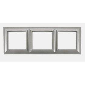JUNG EcoProfi Standart Алюминий Рамка 3-ая