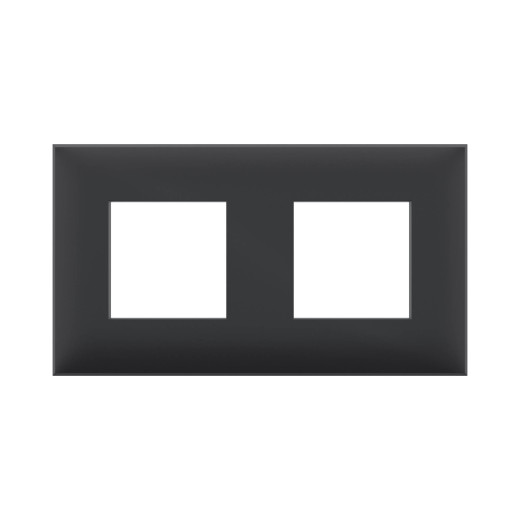 Рамка 2 поста (4 мод.), Avanti, черный матовый
