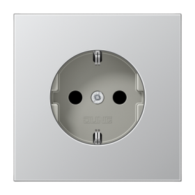 JUNG SCHUKO®-розетка 16 A / 250 B ~, алюминий