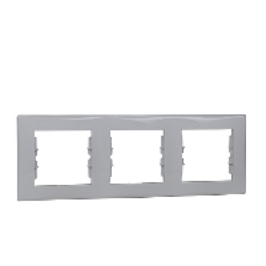 SEDNA РАМКА 3-постовая, горизонтальная, БЕЛЫЙ