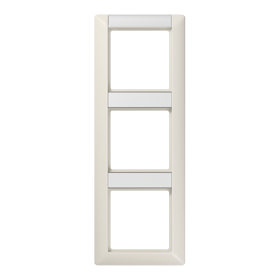 JUNG Рамка 3-кратная с полем для надписи для горизонтальной и вертикальной установки слоновая кость