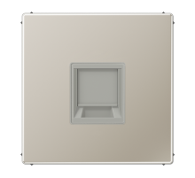 JUNG Плата (фиксация защёлкиванием) для одного модуля металл нержавеющая сталь