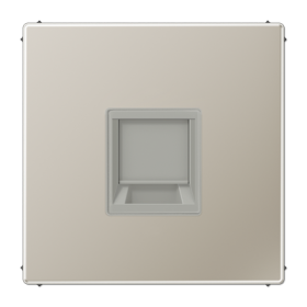 JUNG Плата (фиксация защёлкиванием) для одного модуля металл нержавеющая сталь