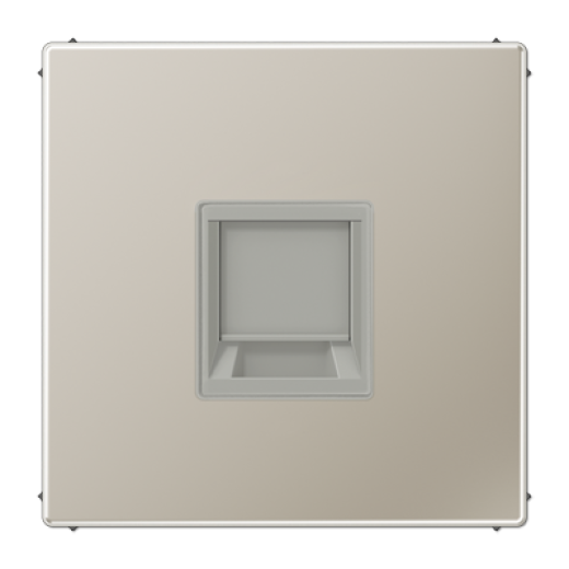 Плата (фиксация защёлкиванием) для одного модуля, металл, нержавеющая сталь