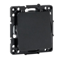 EKF Стокгольм Механизм кнопки нажимной 10А черный.