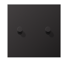 JUNG LS1912 Dark Центральная плата, 1 пост, 2 тумблера,конус; метал. исполнение