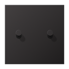 JUNG LS1912 Dark Центральная плата, 1 пост, 2 тумблера,конус; метал. исполнение