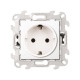 Розетка 2К+3 без защитных шторок Push&Go , белый