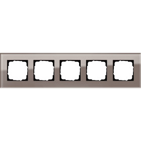 Gira ESP Дымчатое стекло Рамка 5-ая