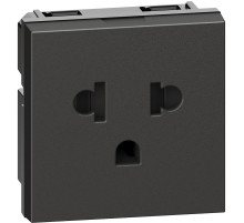 BT Living now Черный Механизм Розетка стандарта Euro-US 127/250В 16А 2 мод.