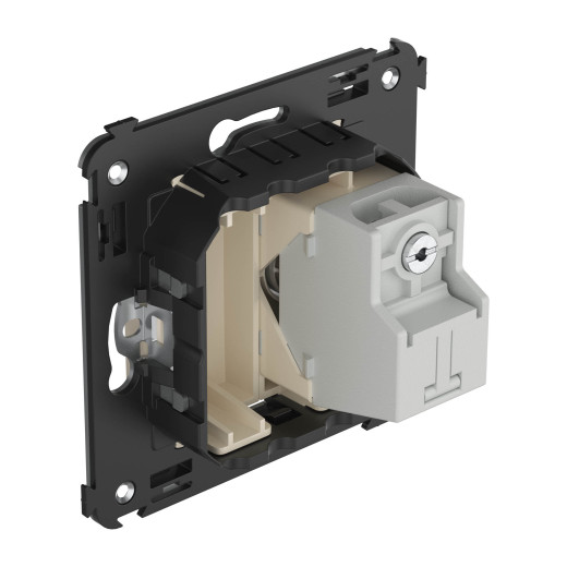 Розетка TV проходная в стену, Avanti, ванильная дымка