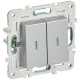SKANDY Выключ. 2-кл. с инд. 10А SK-V09S сереб. IEK