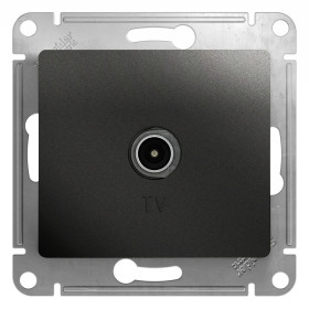 Systeme Electric Glossa Антрацит Розетка TV проходная 4DB