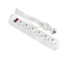 EKF PROxima Сетевой фильтр 6*3м 10А/2,2 кВт с выкл. c/з ПВС 3х0,75 Блокбастер.