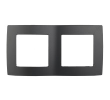 ЭРА 12-5002-05 Рамка на 2 поста, Эра12, антрацит (10/100/3000)