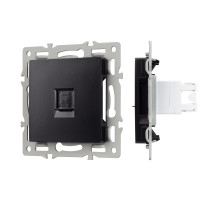 Arlight Механизм компьютерной розетки SCT-MPC1-PL-BK (RJ-45, CAT6) (-)