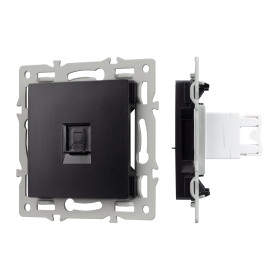 Arlight Механизм компьютерной розетки SCT-MPC1-PL-BK (RJ-45, CAT6) (-)