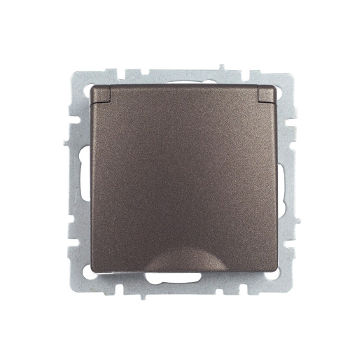 BRITE Роз. с з/к/ш с кр. 16А IP44 РСбш10-3-44-БрТБ бр. IEK