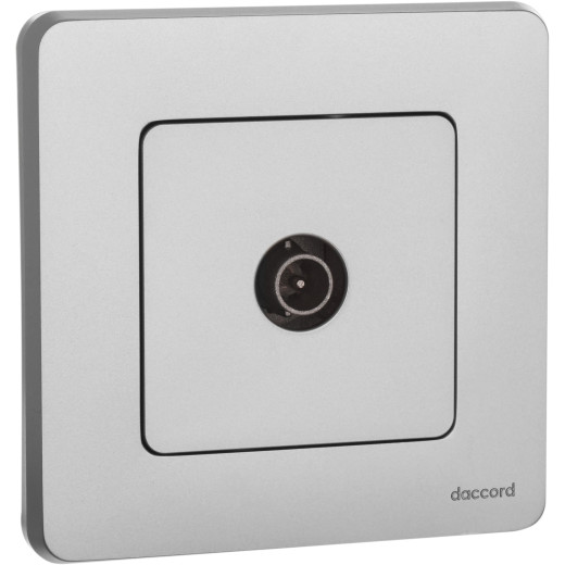 Розетка TV (телевизионная) - Legrand/Daccord Inspiria - оконечная - алюминий