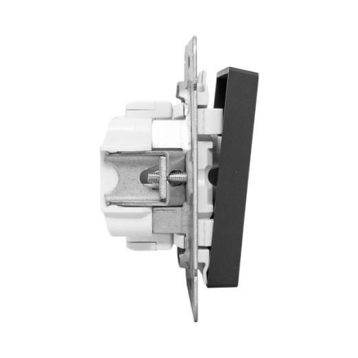 Механизм выключателя, одноклавишный, чёрный Эпика EKF