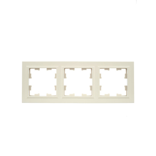 BRITE Рамка 3-мест. РУ-3-БрКр беж. IEK