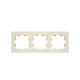 BRITE Рамка 3-мест. РУ-3-БрКр беж. IEK