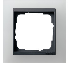 Gira Event Opaque Белый матовый/Антрацит Рамка 1-ая