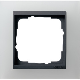 Gira Event Opaque Белый матовый/Антрацит Рамка 1-ая