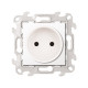 Розетка 2К без защитных шторок, белый