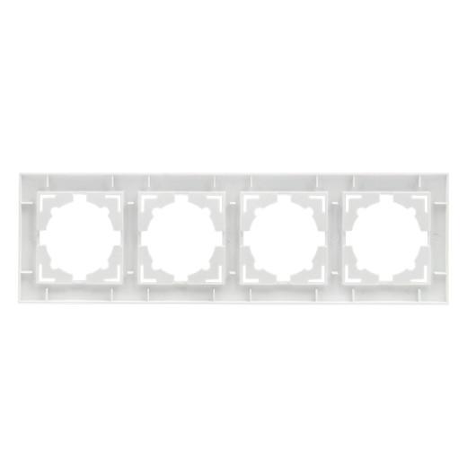 Валенсия рамка 4-местная белая EKF PROxima