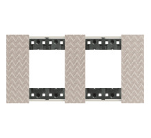 BT Living now Оптик Рамка немецкий стандарт 2 поста (2+2 мод).