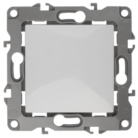 ЭРА 12-1111-01 Кнопка, 10АХ-250В, Эра12, белый (10/100/3000)