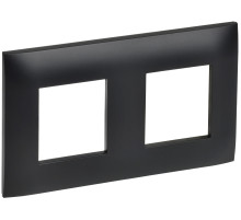 IEK SKANDY Черный Рамка 2-ая SK-F02Bl