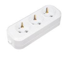 REXANT Колодка 3 гнезда с заземлением.