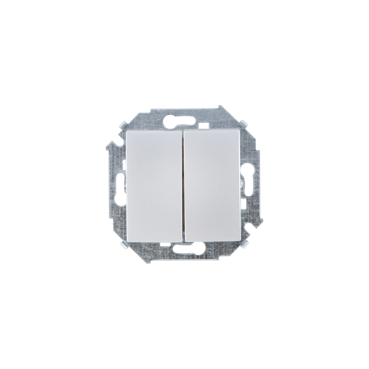 Simon 15 Алюминий Выключатель 2-кл проходной (переключатель), 16А, 250В, винт.заж.