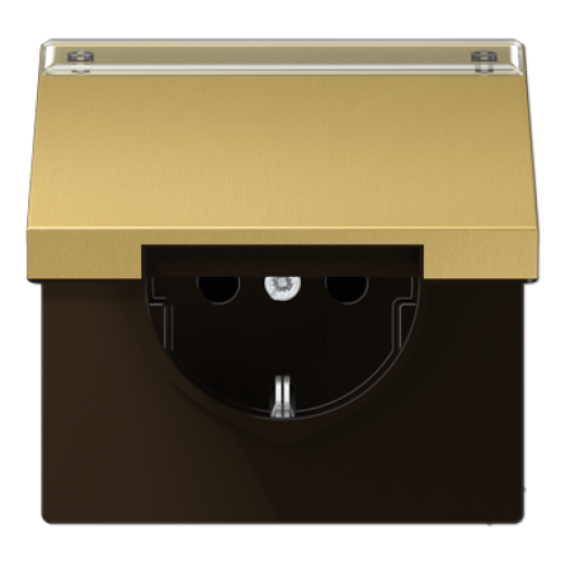 Штепсельная розетка SCHUKO 16A 250V~ с крышкой, защитой от детей