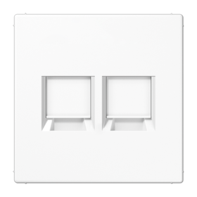 JUNG Белый Плата (фиксация защёлкиванием) для двух модулей; термопласт