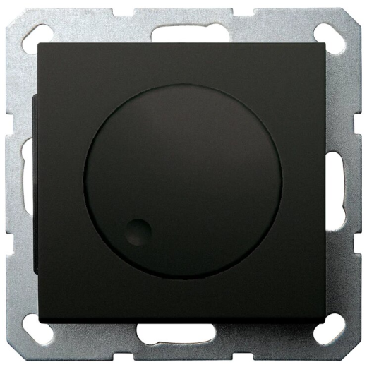 Универсальный диммер 3-500 Вт, Led 3-250Вт, HV - 500Вт, с накладкой, черный матовый (soft touch)