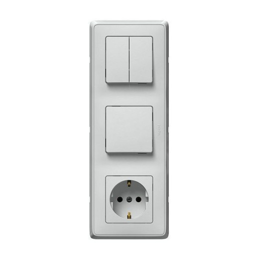 3-постовой моноблок - Cariva - 250 В~ - белый