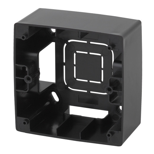 12-6101-06 ЭРА Коробка наклад. монтажа 1 пост, Эра12, чёрный (20/200/1200)