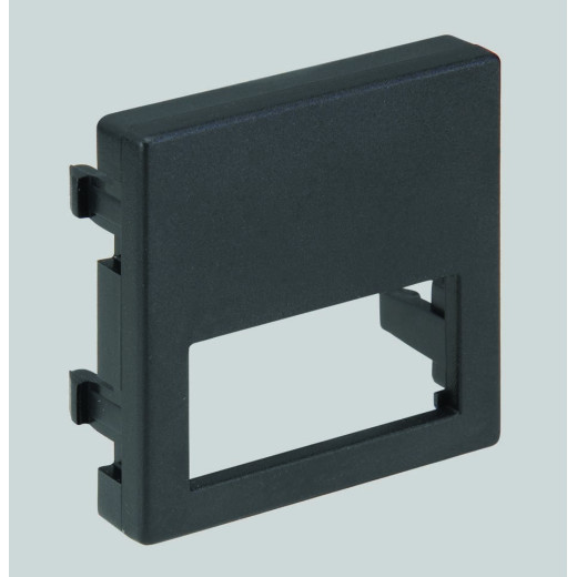 Адаптер для 1 разъёма CR0001-.., CR0002-.., 45х45мм, графит