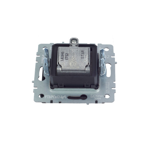 BRITE Роз. двойная TV+SAT РТВ/РСп12-БрЧ черн. IEK