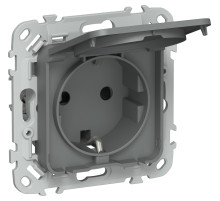 FLITE Роз. с з/к/ш кр б/к 16А IP44 РСшкр11-1-44-ФлМА м/а IEK