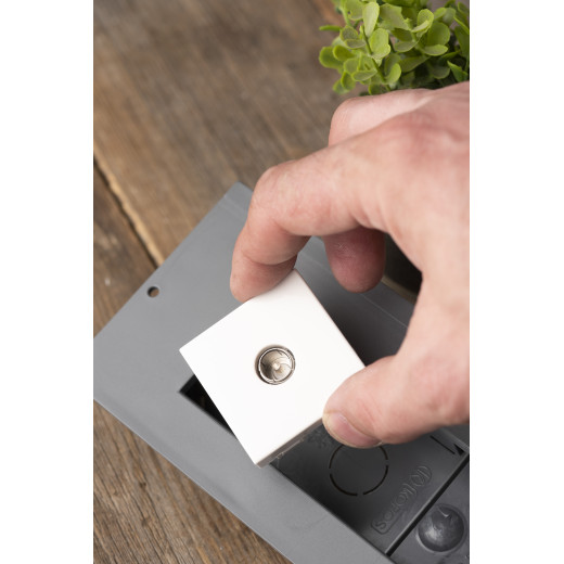 Розетка ТВ, 2 модуля EKF