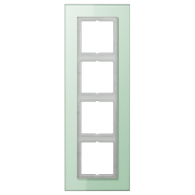 JUNG LS plus Стекло Светло-зеленое Рамка 4-ая