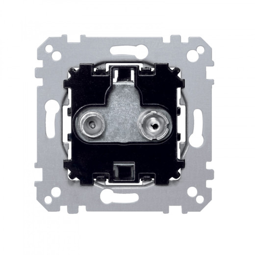 MERTEN МЕХАНИЗМ ДВОЙНОЙ РОЗЕТКИ TV+FM оконечная