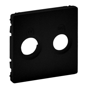 Legrand Valena LIFE Black. Лицевая панель для розеток TV-SAT. Антрацит..