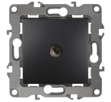 ЭРА 12-3102-05 Розетка TV проходная, IP20, Эра12, антрацит (10/100/3200)